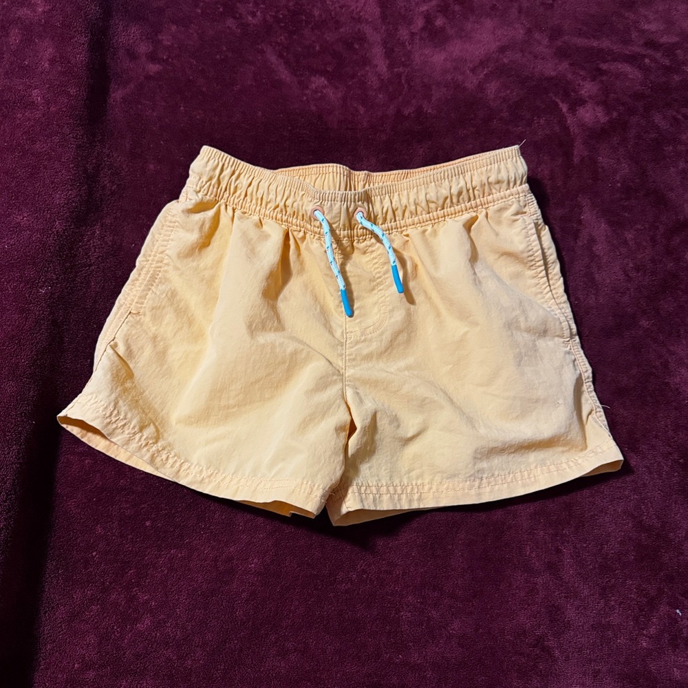 art class orange Drawstring Kids Shorts